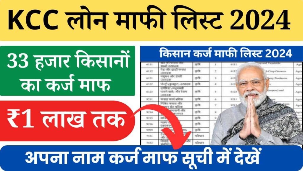 PM Kisan KCC List Check 2024: जिन भी किसानों ने किसान कर्ज माफी योजना के तहत आवेदन किया है उनकी सूची जारी कर दी गई है उत्तर प्रदेश सरकार द्वारा चलाए जा रही किसान कर्ज माफी योजना के तहत सभी लाभार्थी किसानों का कर्ज माफ किया जाएगा पिछले वर्ष भी इस योजना के तहत काफी किसानों का कर्ज माफ किया गया था